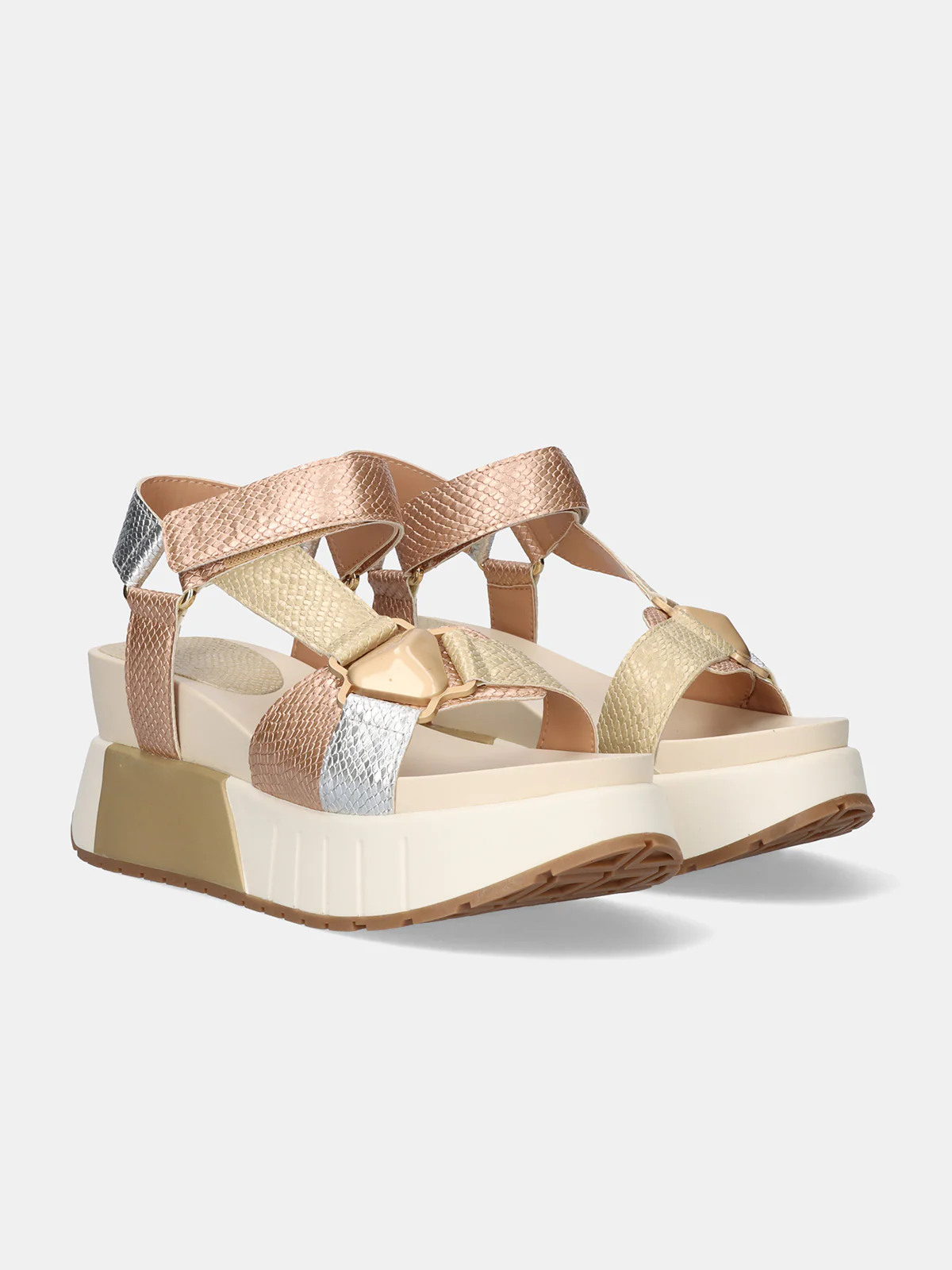 Sandálias OLIVIA-934 Exé Gold Silver 7