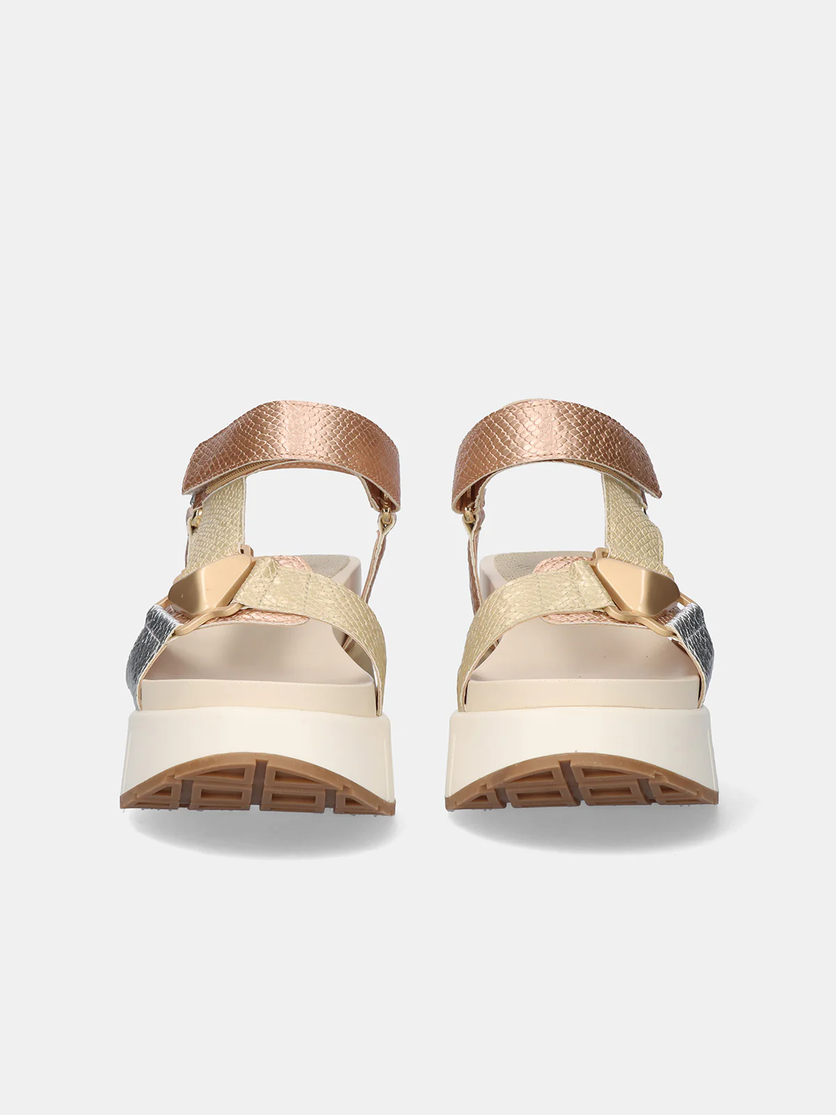 Sandálias OLIVIA-934 Exé Gold Silver 6