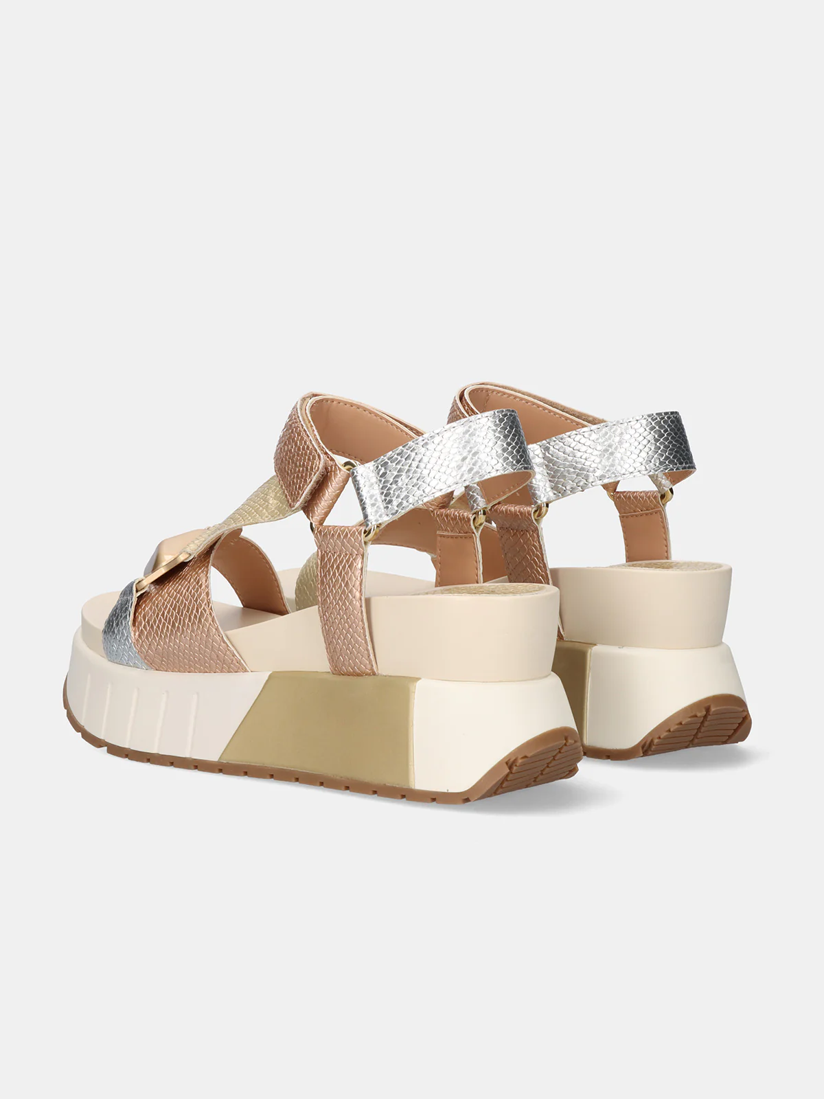 Sandálias OLIVIA-934 Exé Gold Silver 5