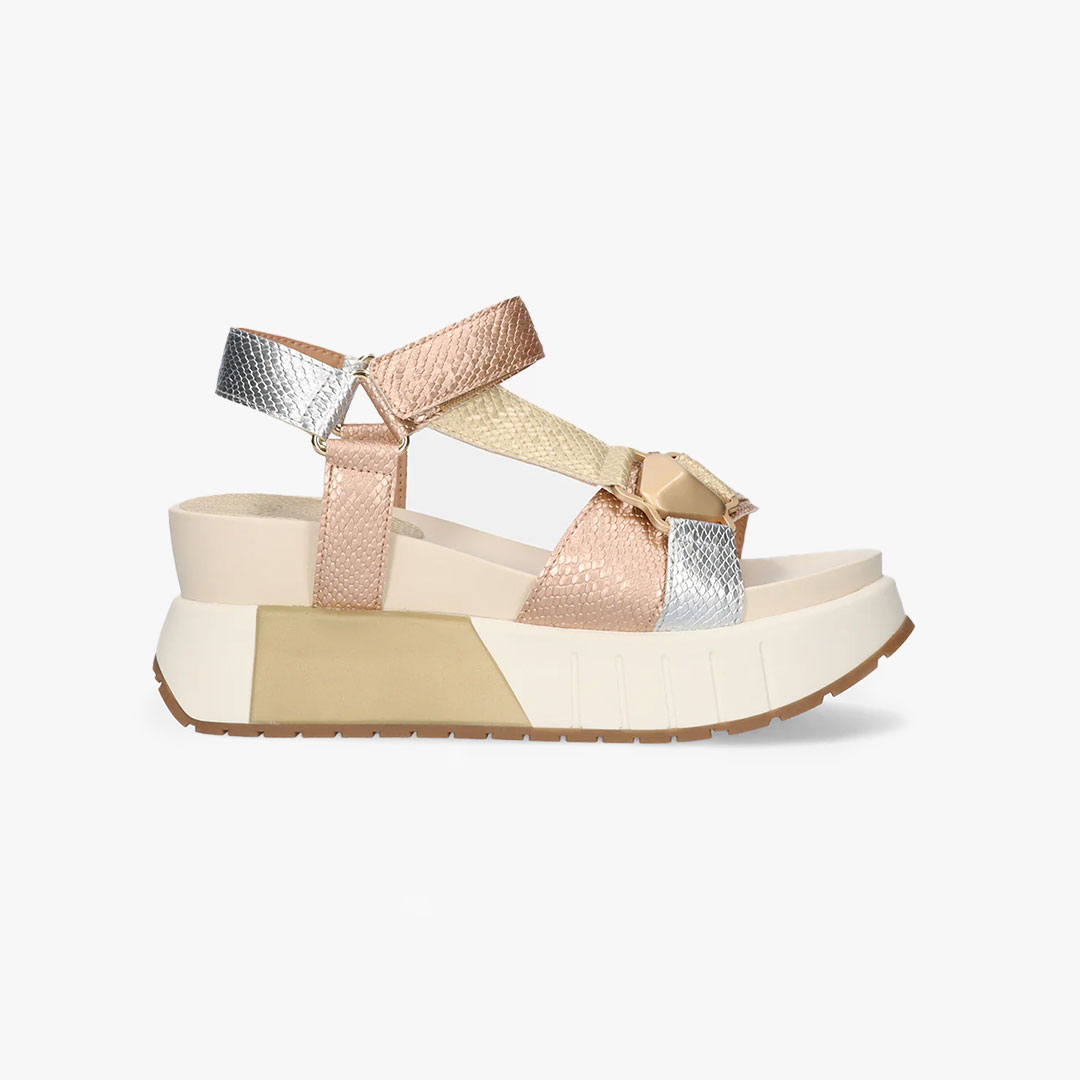 Sandálias OLIVIA-934 Exé Gold Silver 0