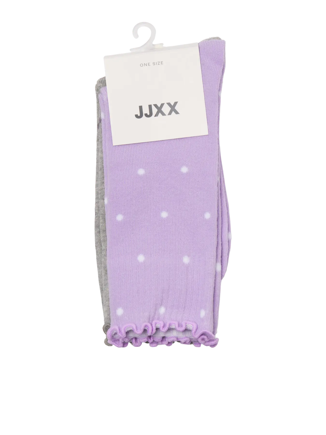 Meias POLLY JJXX Purple Grey White 0