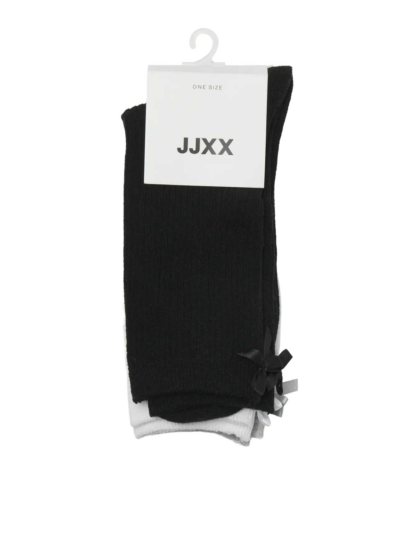 Meias MIMI JJXX Black Grey White 0