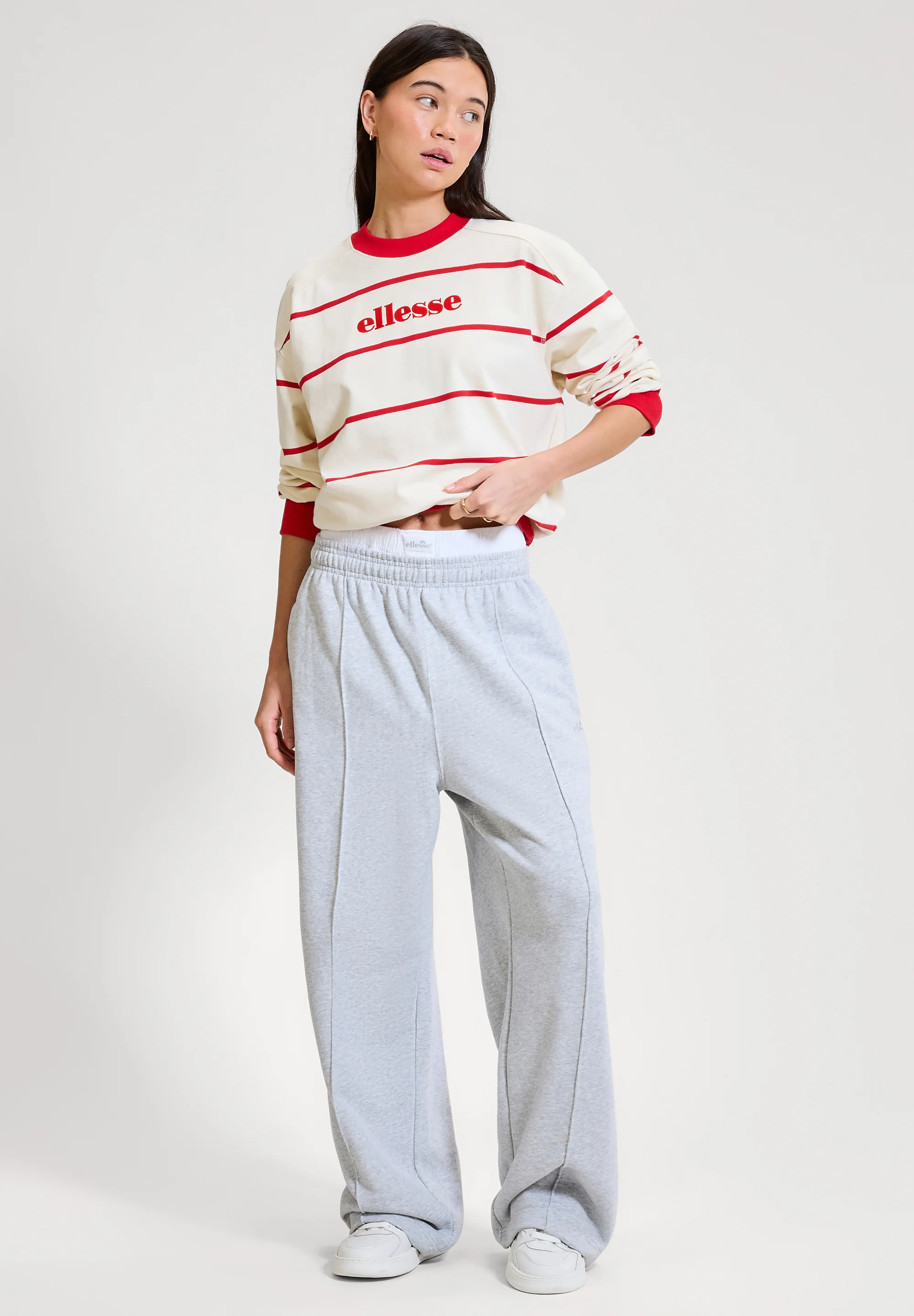 Camisola TAGGIA Ellesse Off White Red 1