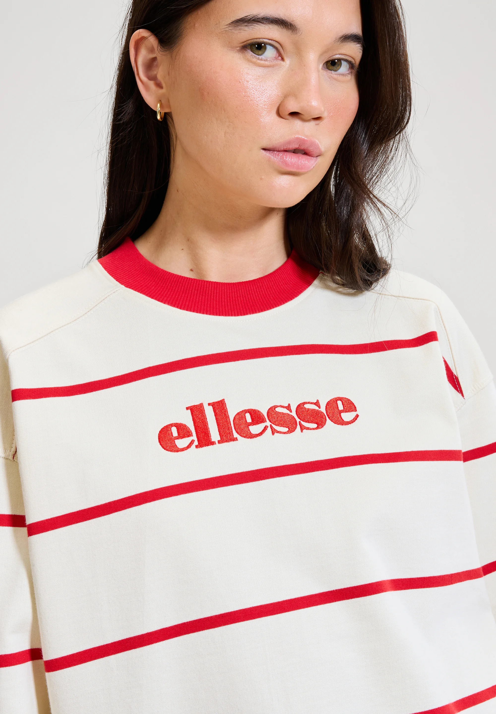 Camisola TAGGIA Ellesse Off White Red 3