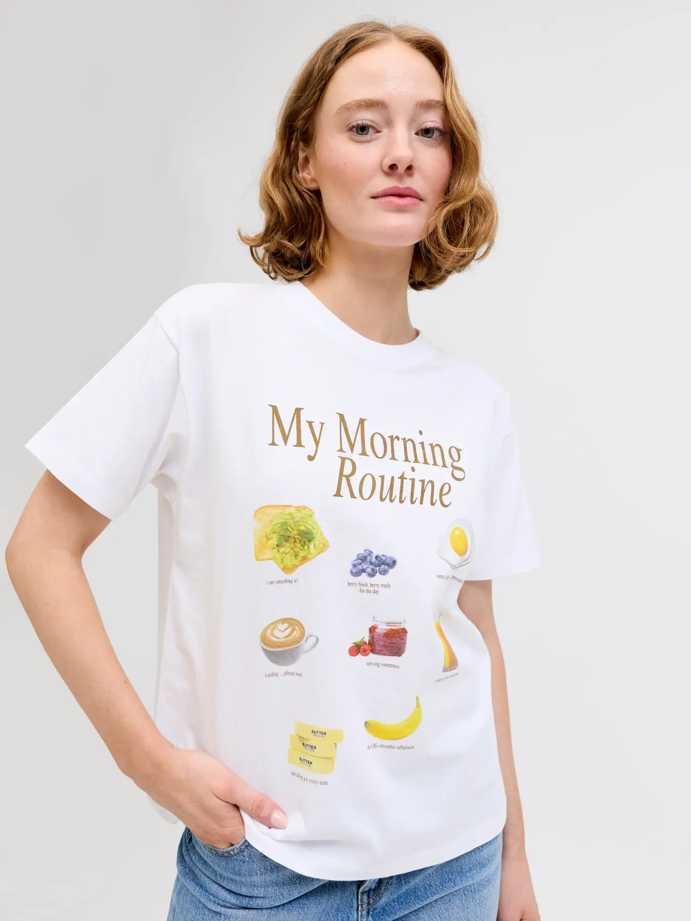 T-shirt COLLAGE JJXX Bright White 2