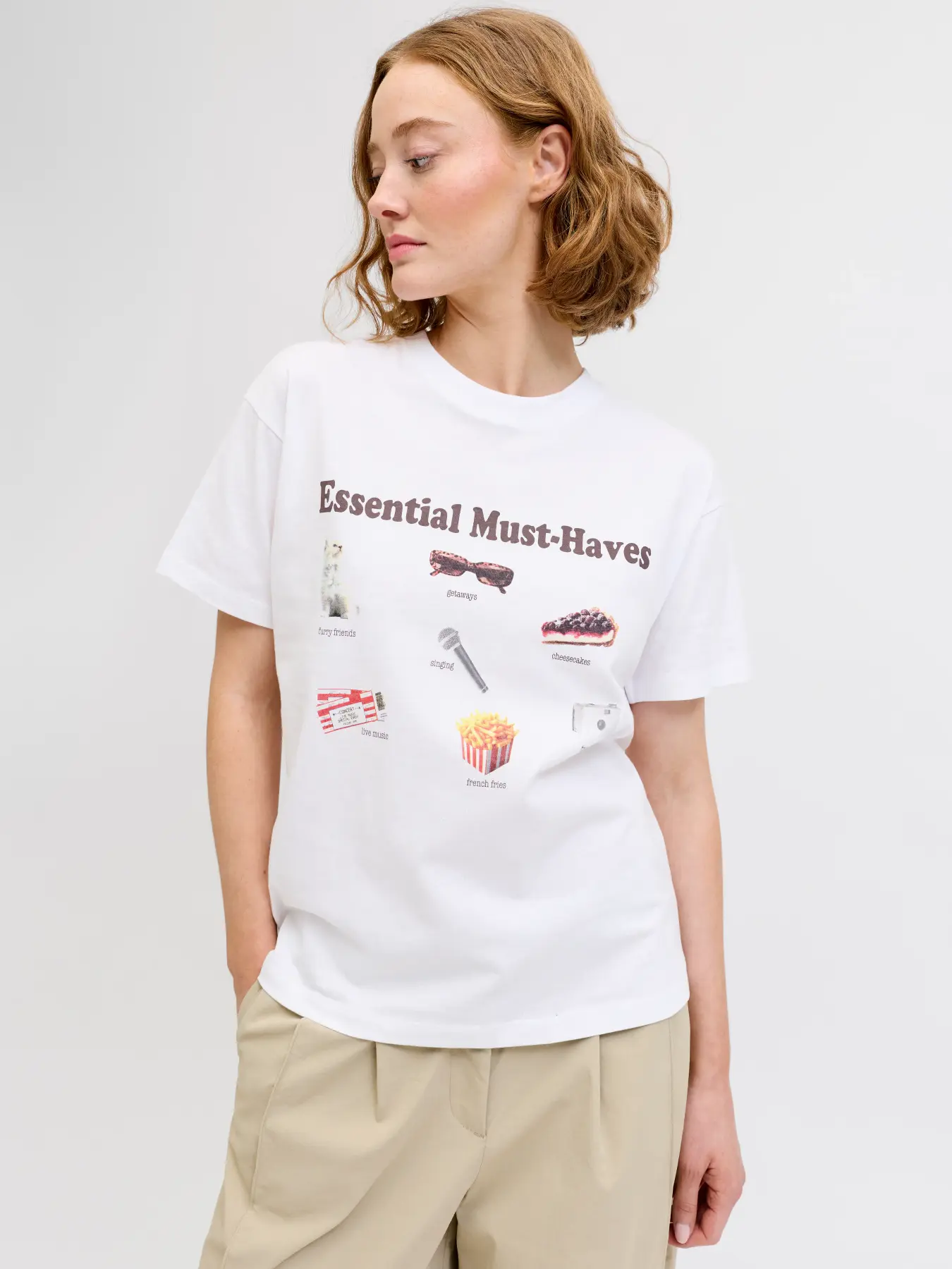 T-shirt COLLAGE JJXX Bright White Essential 2