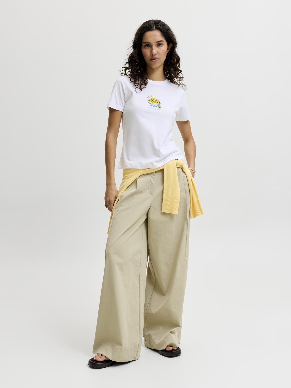 T-shirt CARLY JJXX Bright White 2