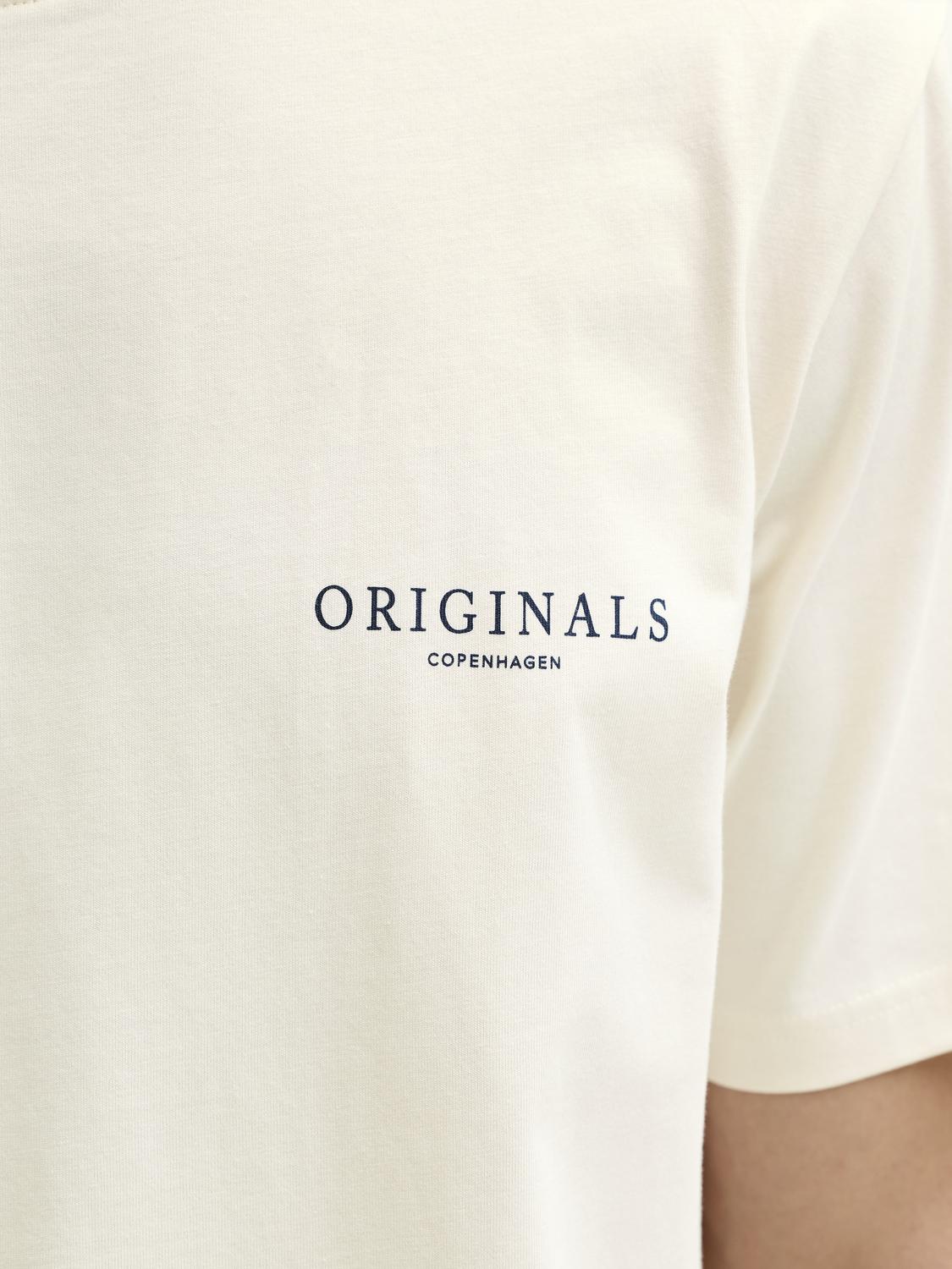 T-shirt MONTAUK Jack&Jones Antique White 2