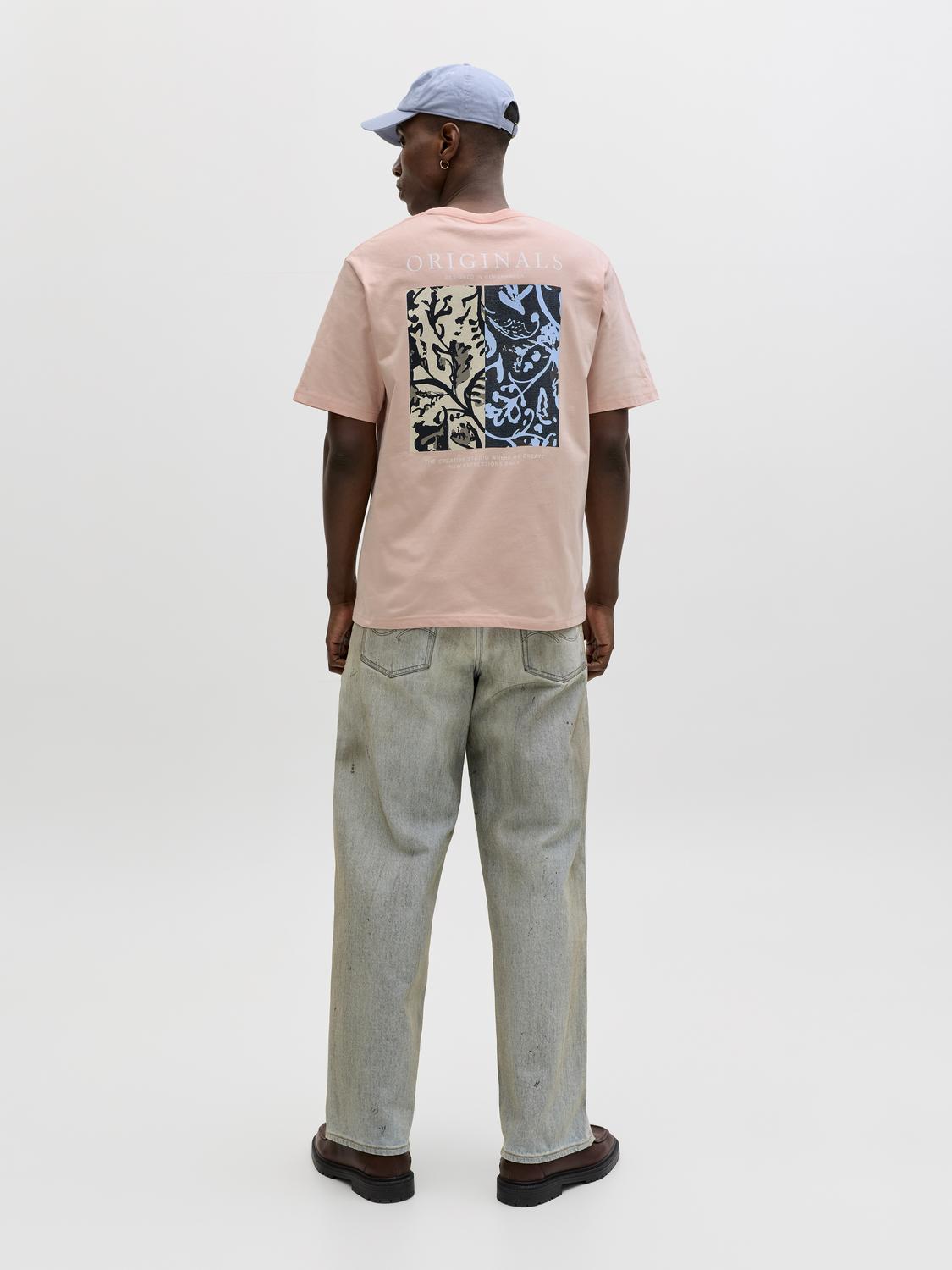 T-shirt MONTAUK Jack&Jones Peach Melba 5