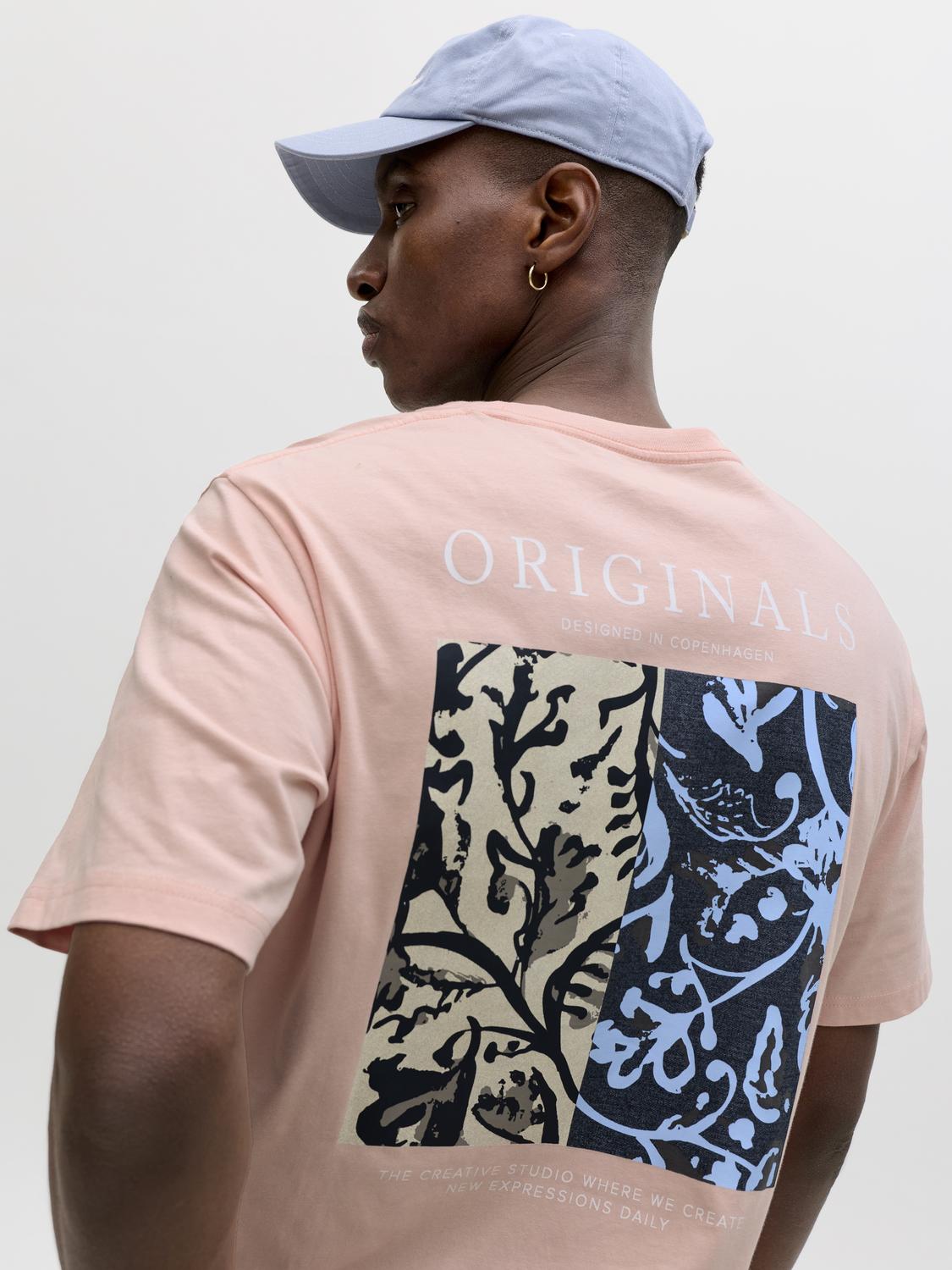 T-shirt MONTAUK Jack&Jones Peach Melba 4