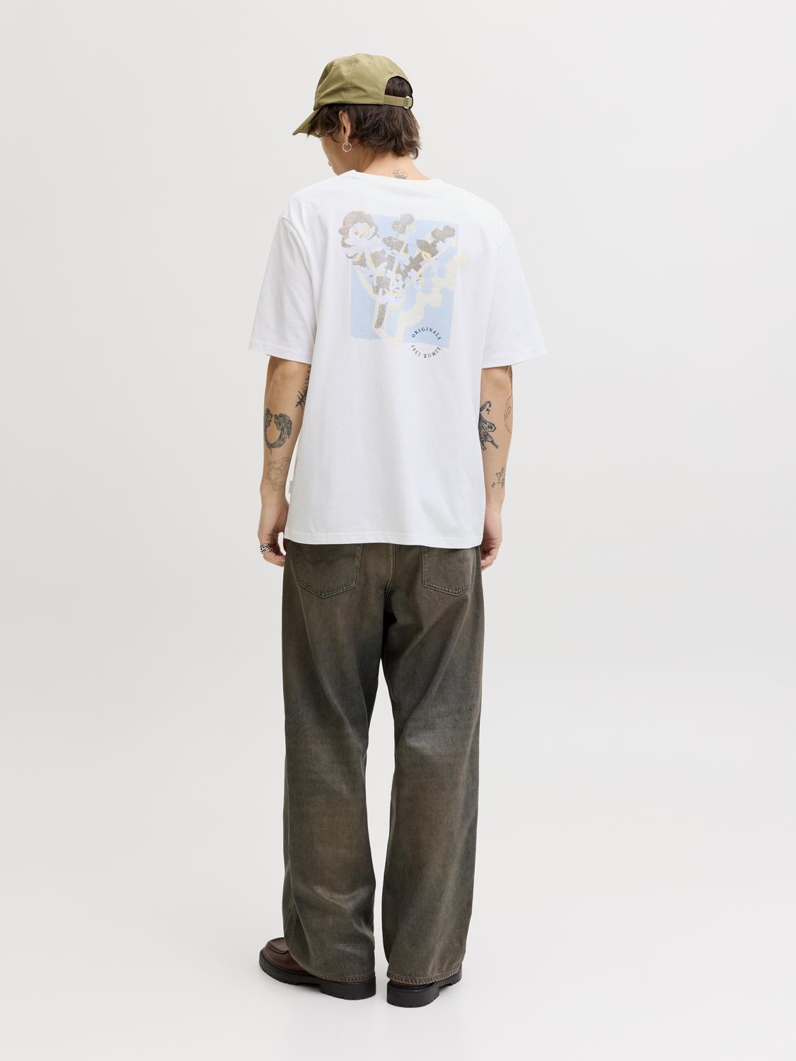 T-shirt MONTAUK Jack&Jones Bright White 5