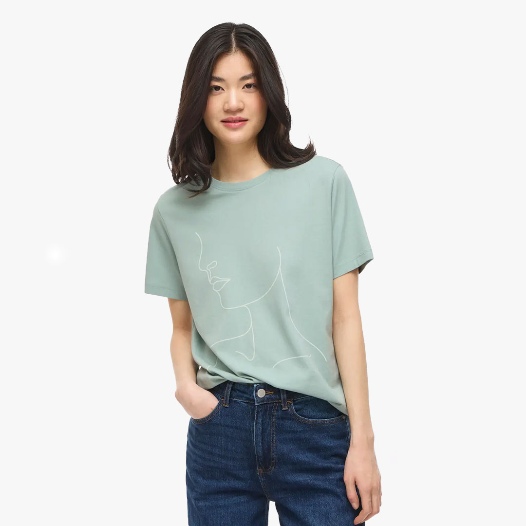 T-shirt SYBILLA Vila Blue Surf 0