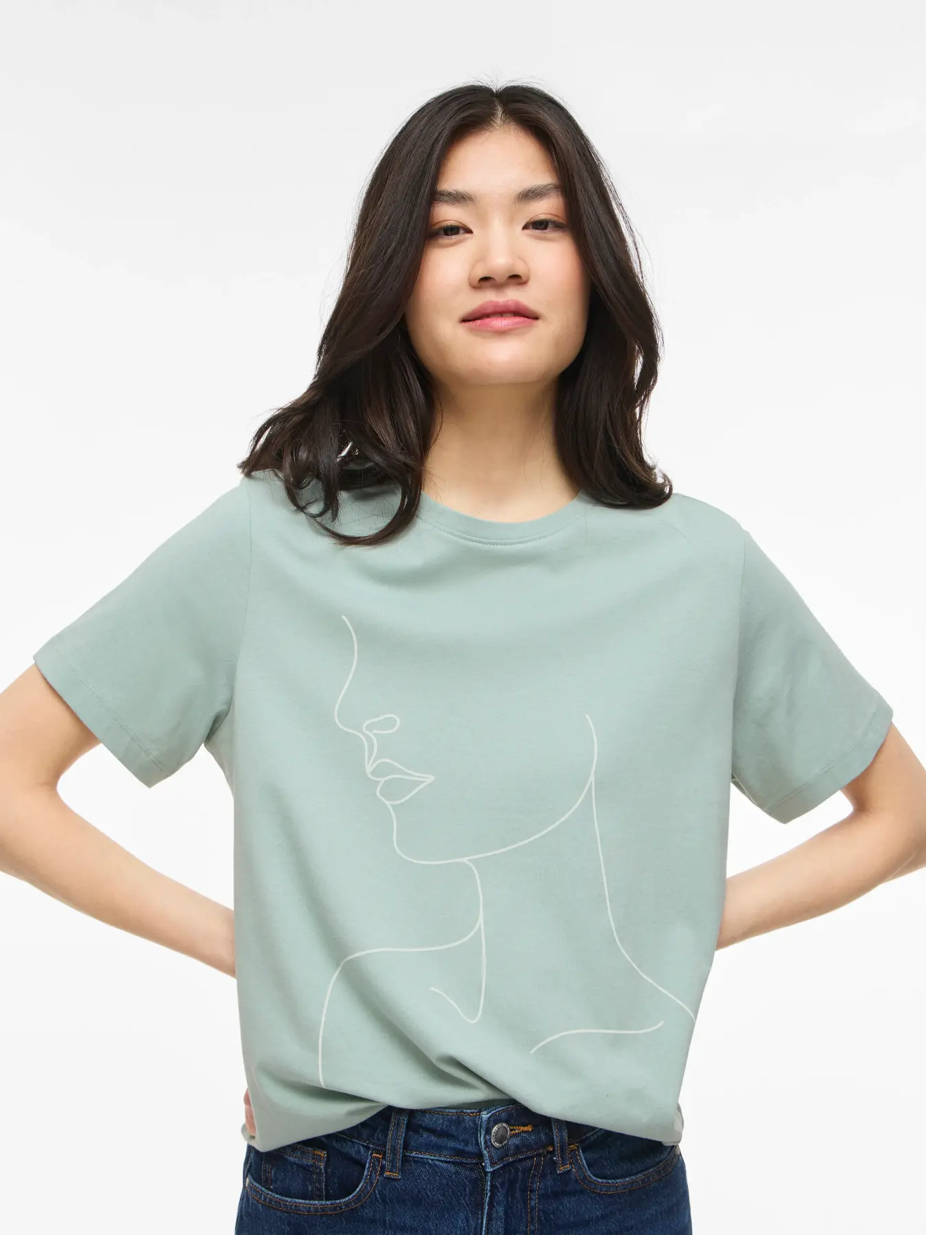 T-shirt SYBILLA Vila Blue Surf 2