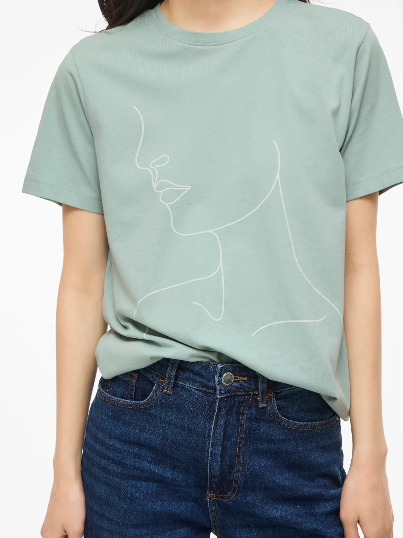 T-shirt SYBILLA Vila Blue Surf 1