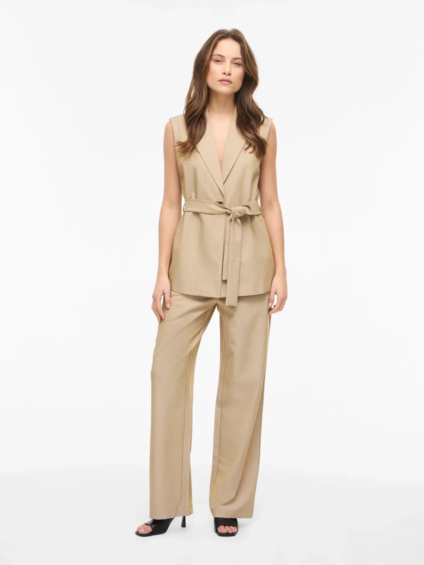 Calças VIMO Vila Natural Melange 1