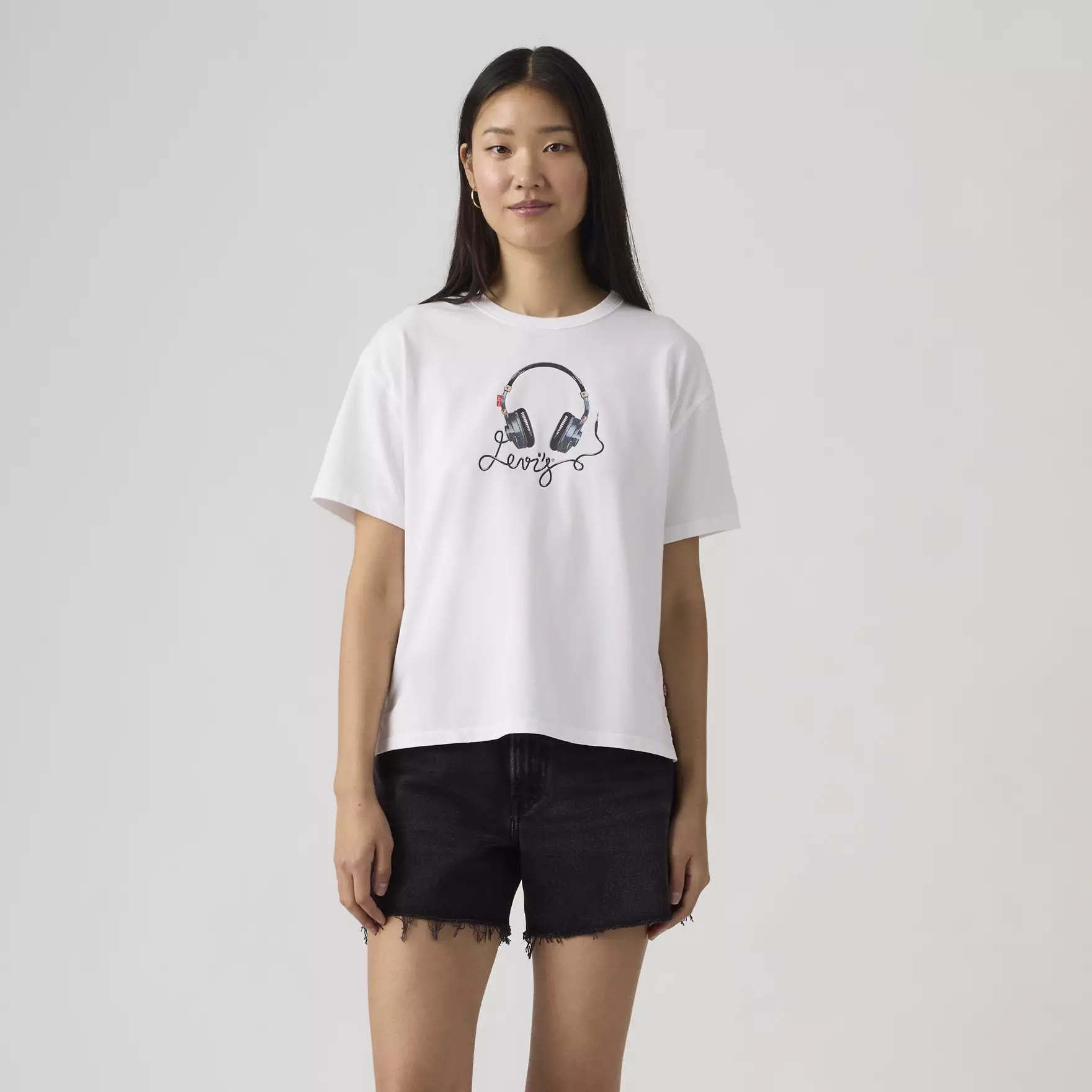 T-shirt VINTAGE Levi's Bright White 4