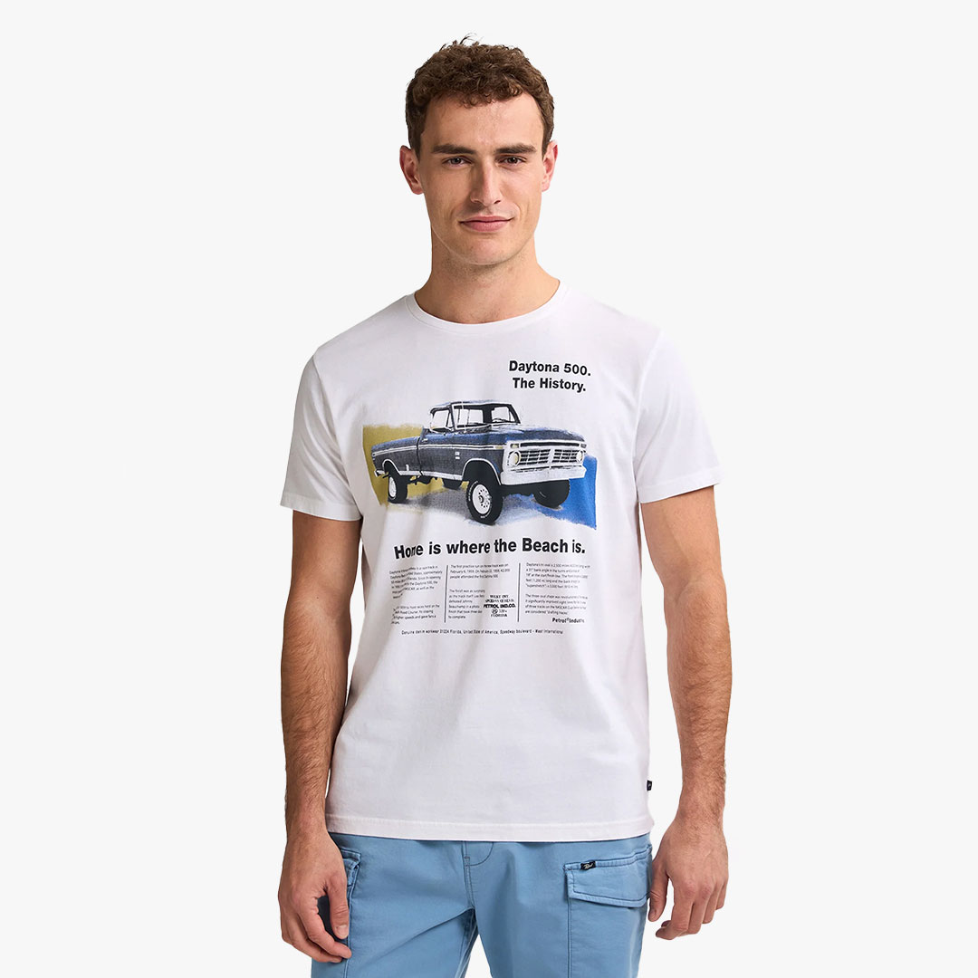 T-shirt TSR604 Petrol Bright White 2