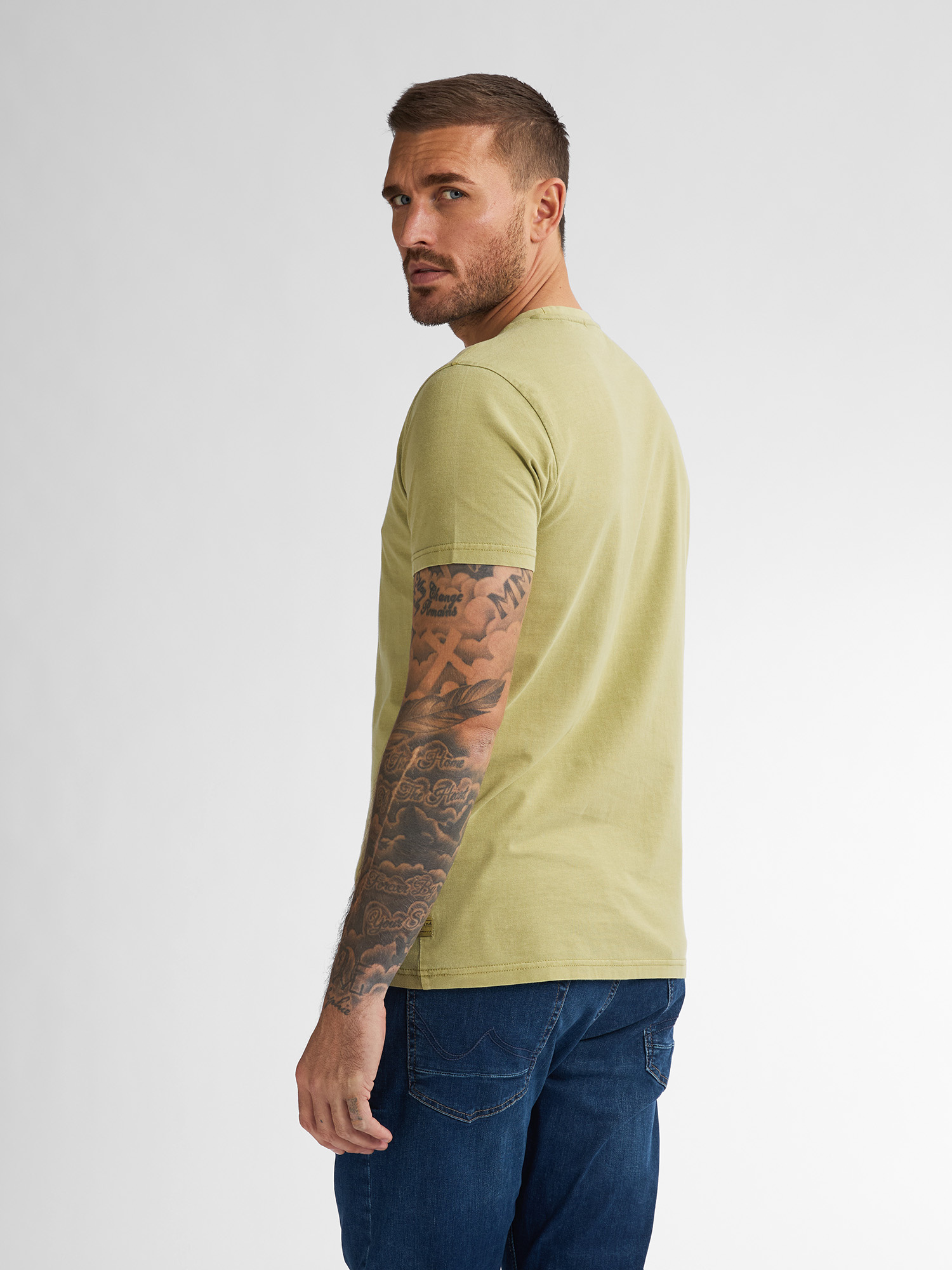 T-shirt TSR617 Petrol Light Pistache 2