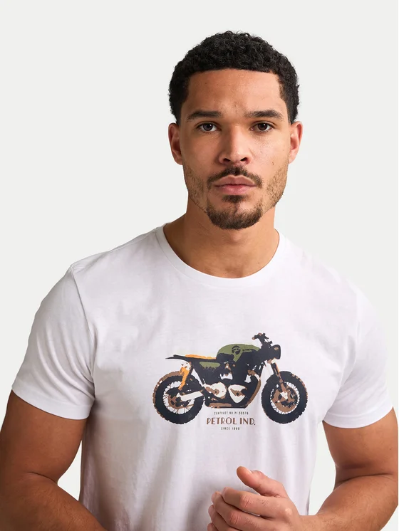 T-shirt TSR671 Petrol Bright White 3