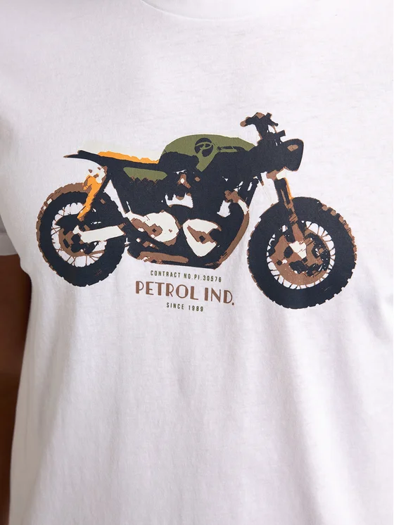 T-shirt TSR671 Petrol Bright White 4