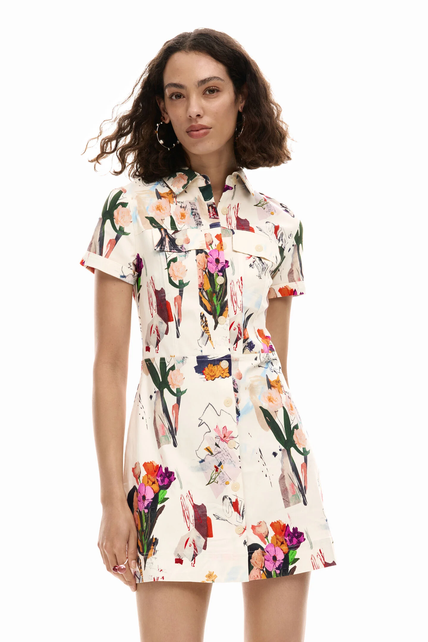 Vestido FINI Desigual Beige 3
