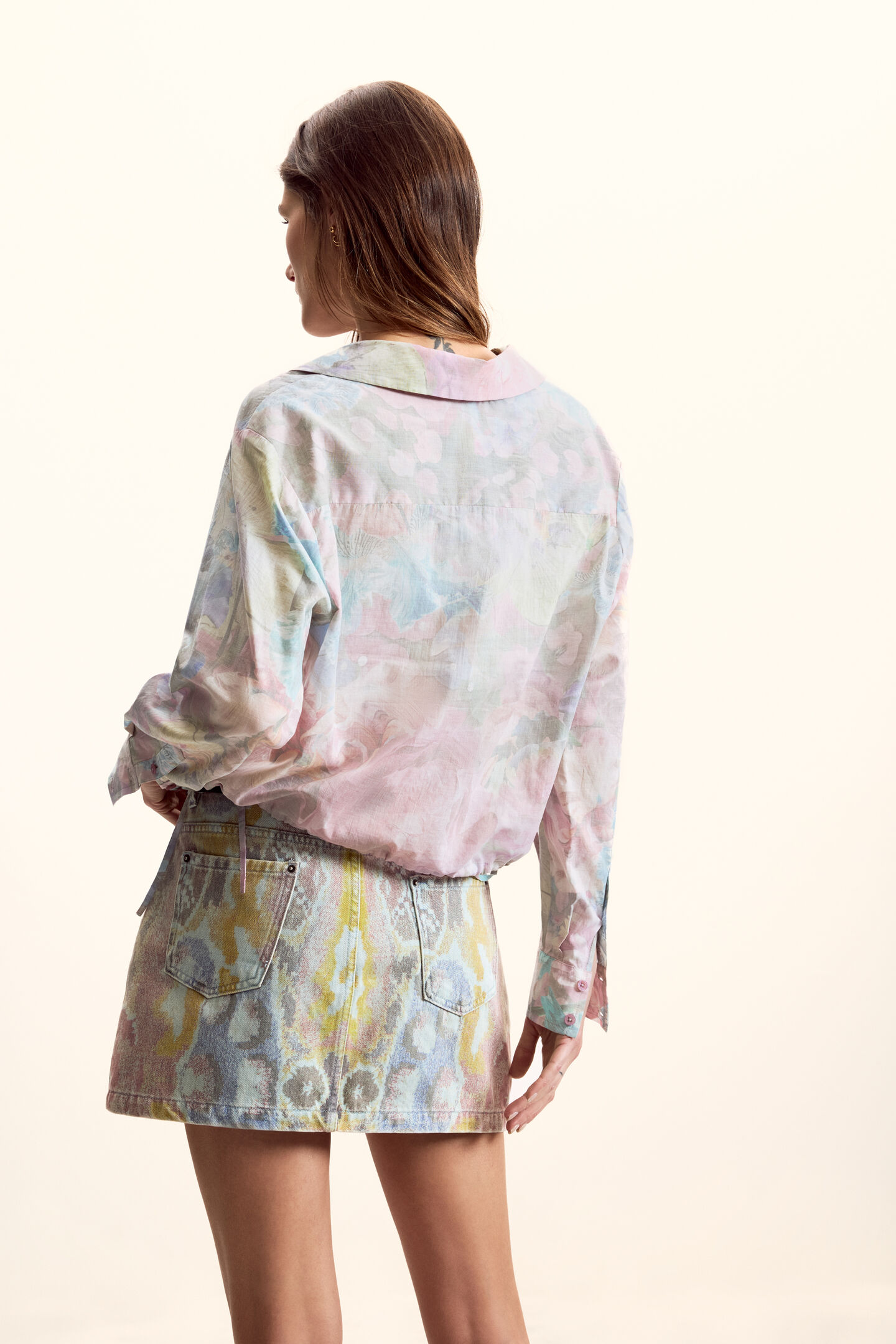Camisa FLOWERS Desigual Fuscia 3