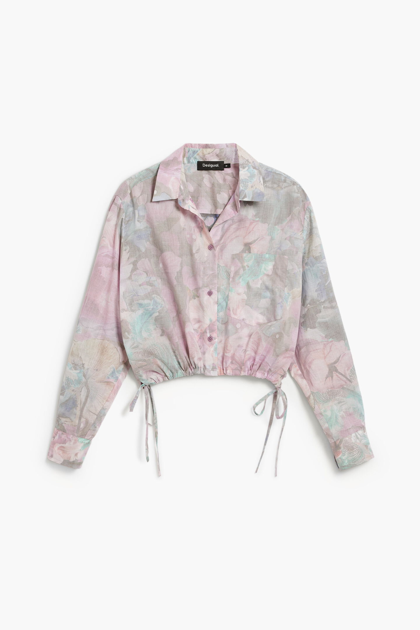 Camisa FLOWERS Desigual Fuscia 1