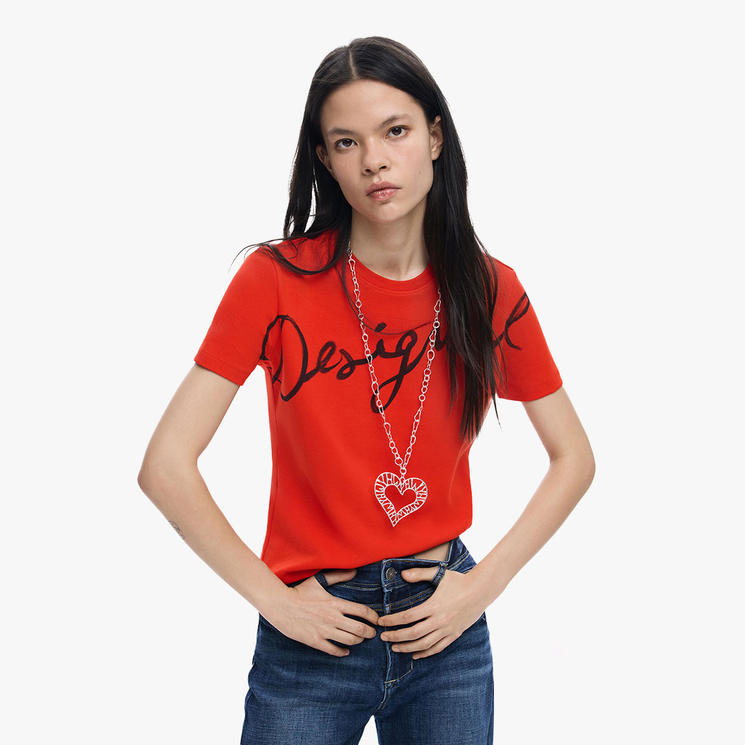 T-shirt FLORENCIA Desigual Blood Red 2