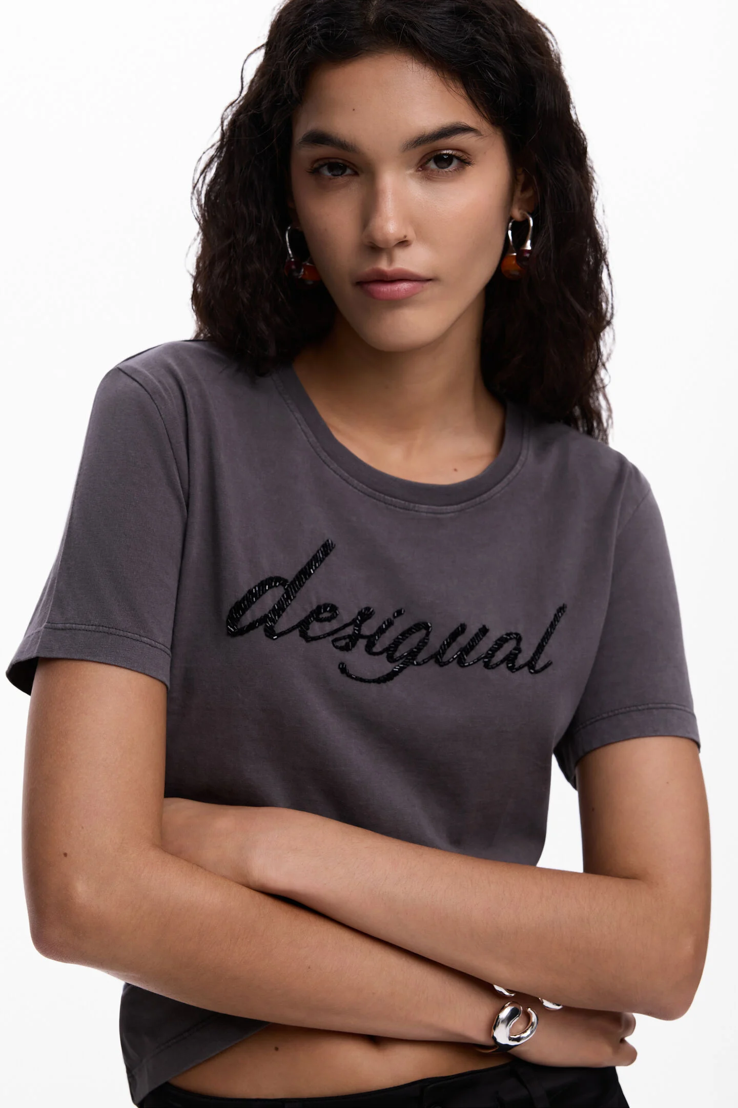 T-shirt VARSOVIA Desigual Wolf Grey 4