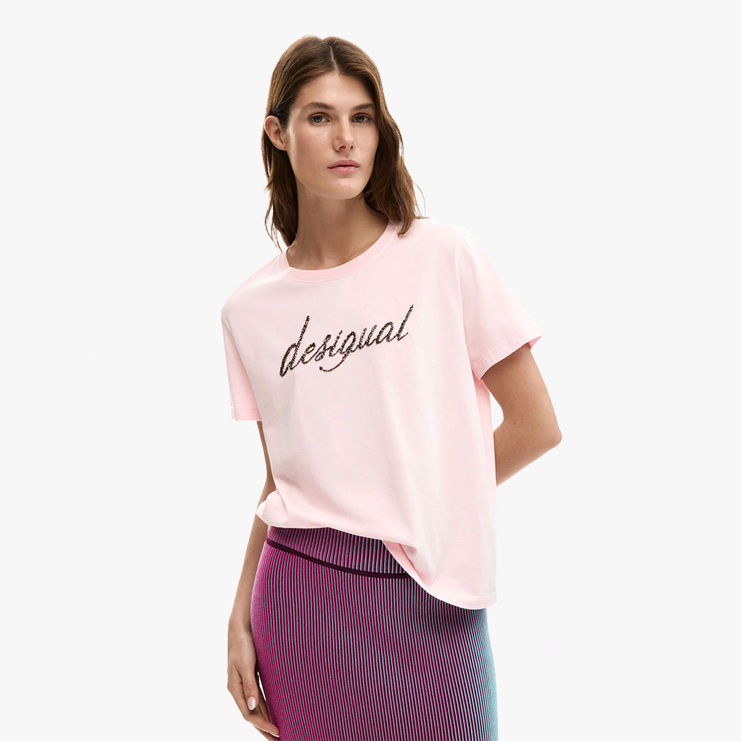 T-shirt VARSOVIA Desigual Light Pink