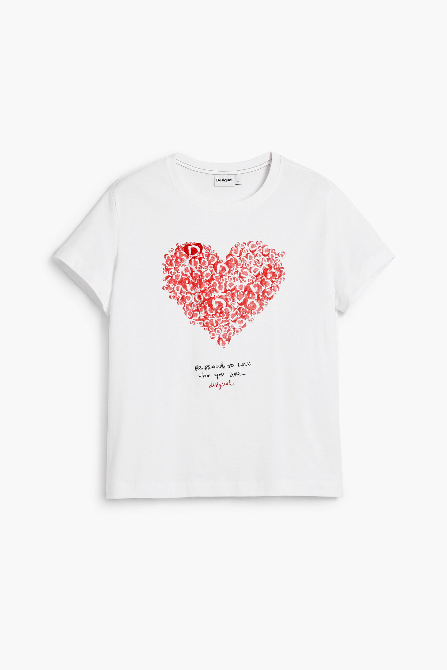 T-shirt HEART Desigual White 2