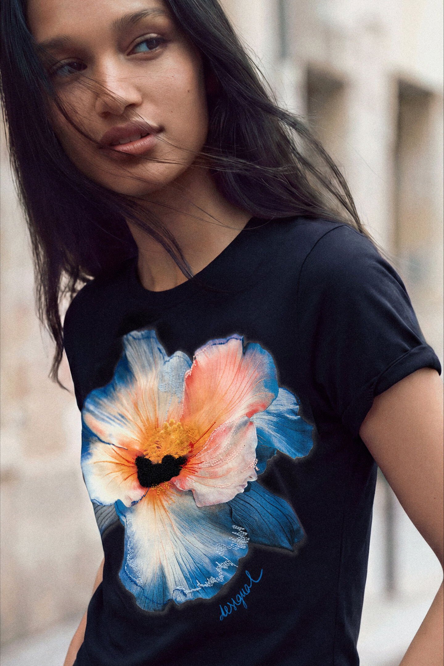 T-shirt ESTOCOLMO Desigual Navy 2