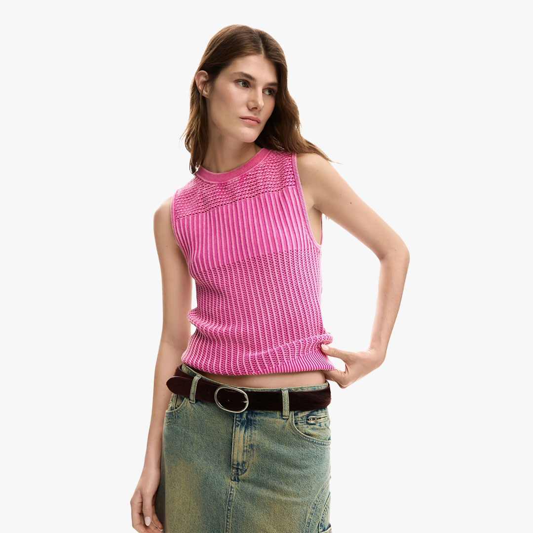 Top ROMA Desigual Fuscia  0