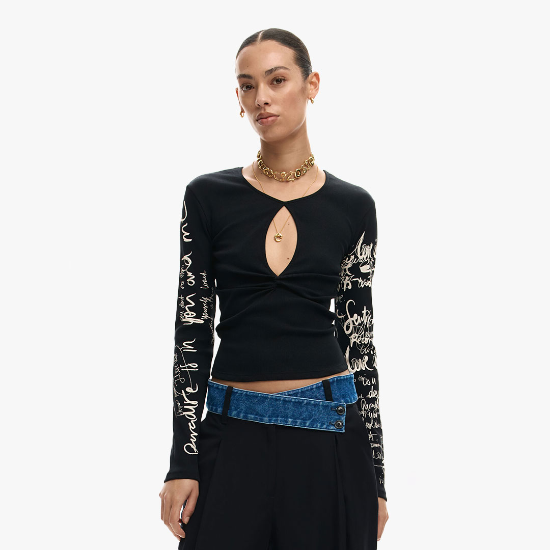 Camisola ZAGREB Desigual Black 0