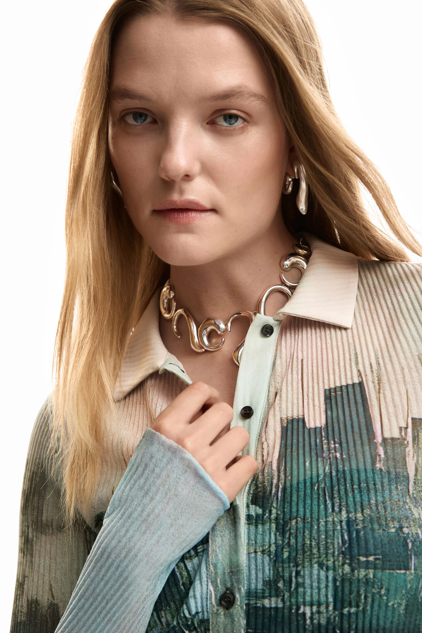 Camisa ROTERDAM Desigual Pastel Grey 2
