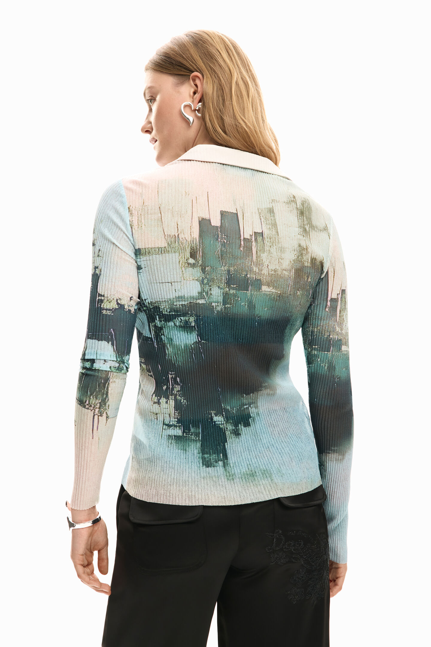 Camisa ROTERDAM Desigual Pastel Grey 1