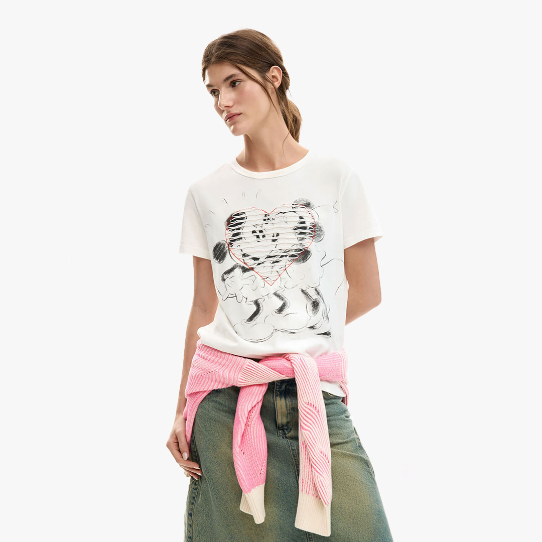 T-shirt MICKEY Desigual White