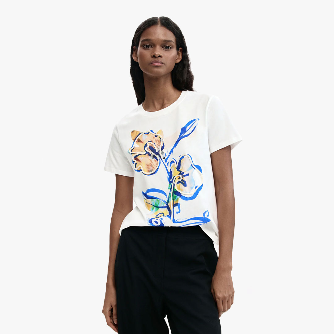 T-shirt ZURICH Desigual White 4