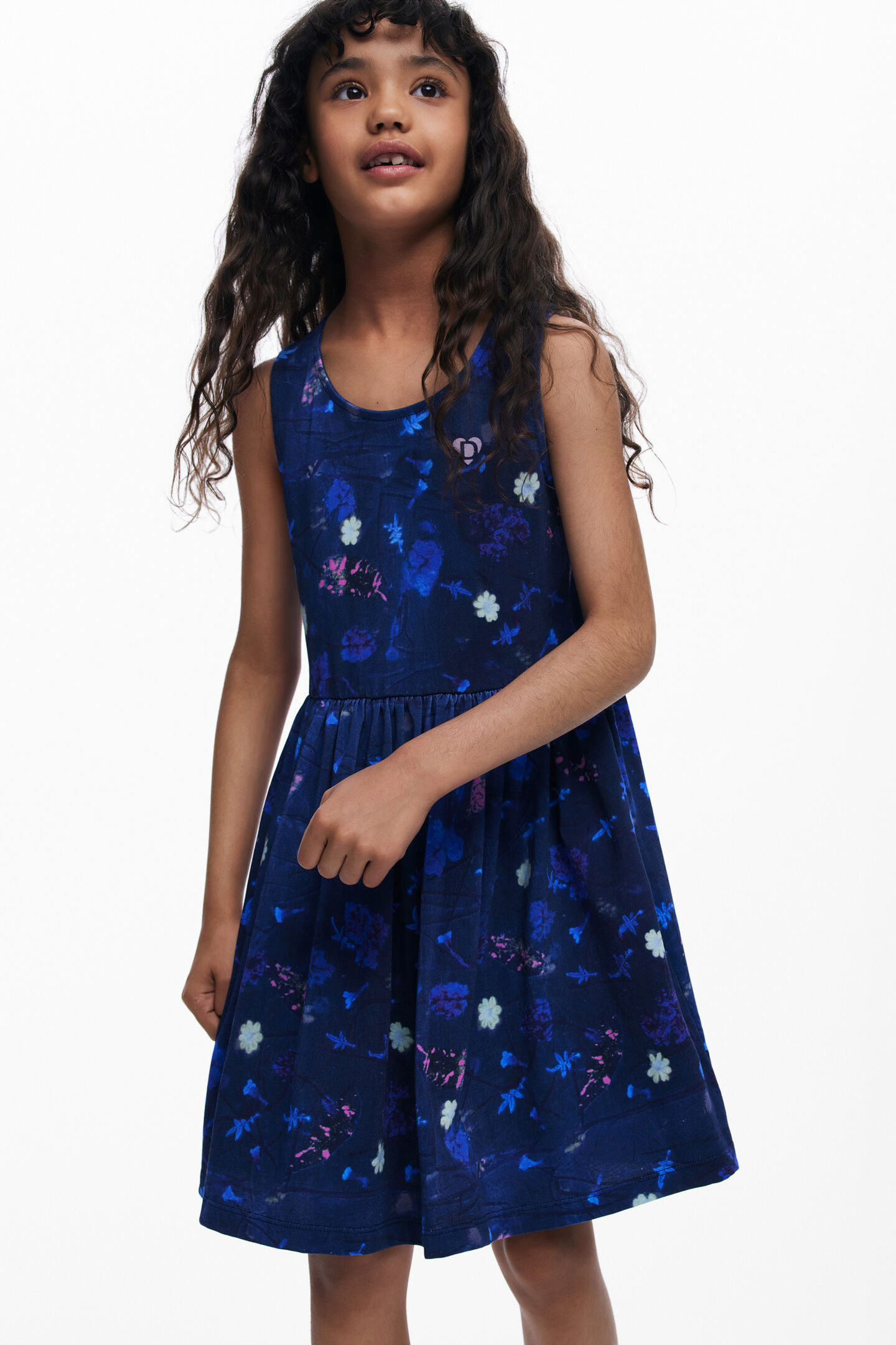 Vestido FLOWERS Desigual Navy 2