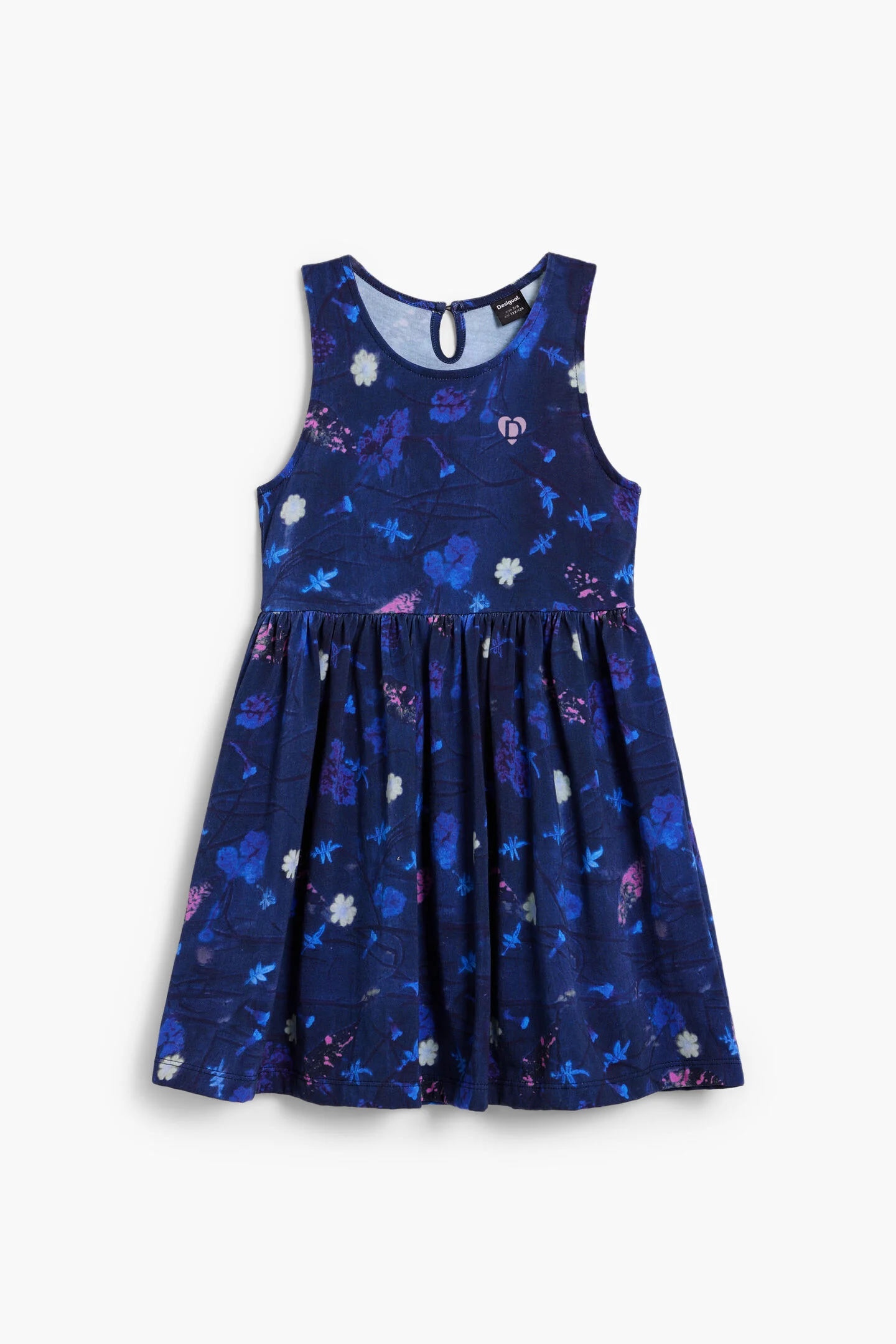 Vestido FLOWERS Desigual Navy 4