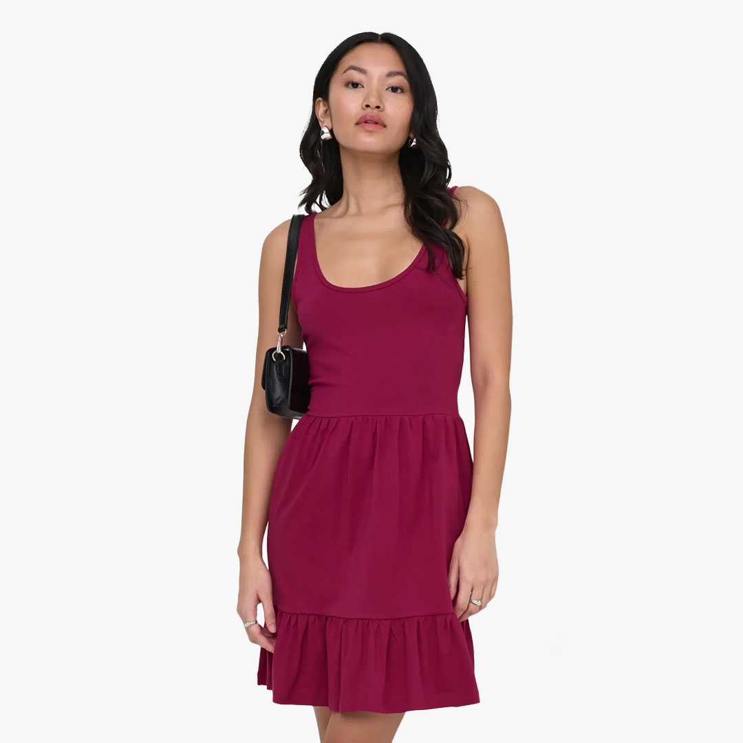 Vestido BLOOM Only Sangria 0