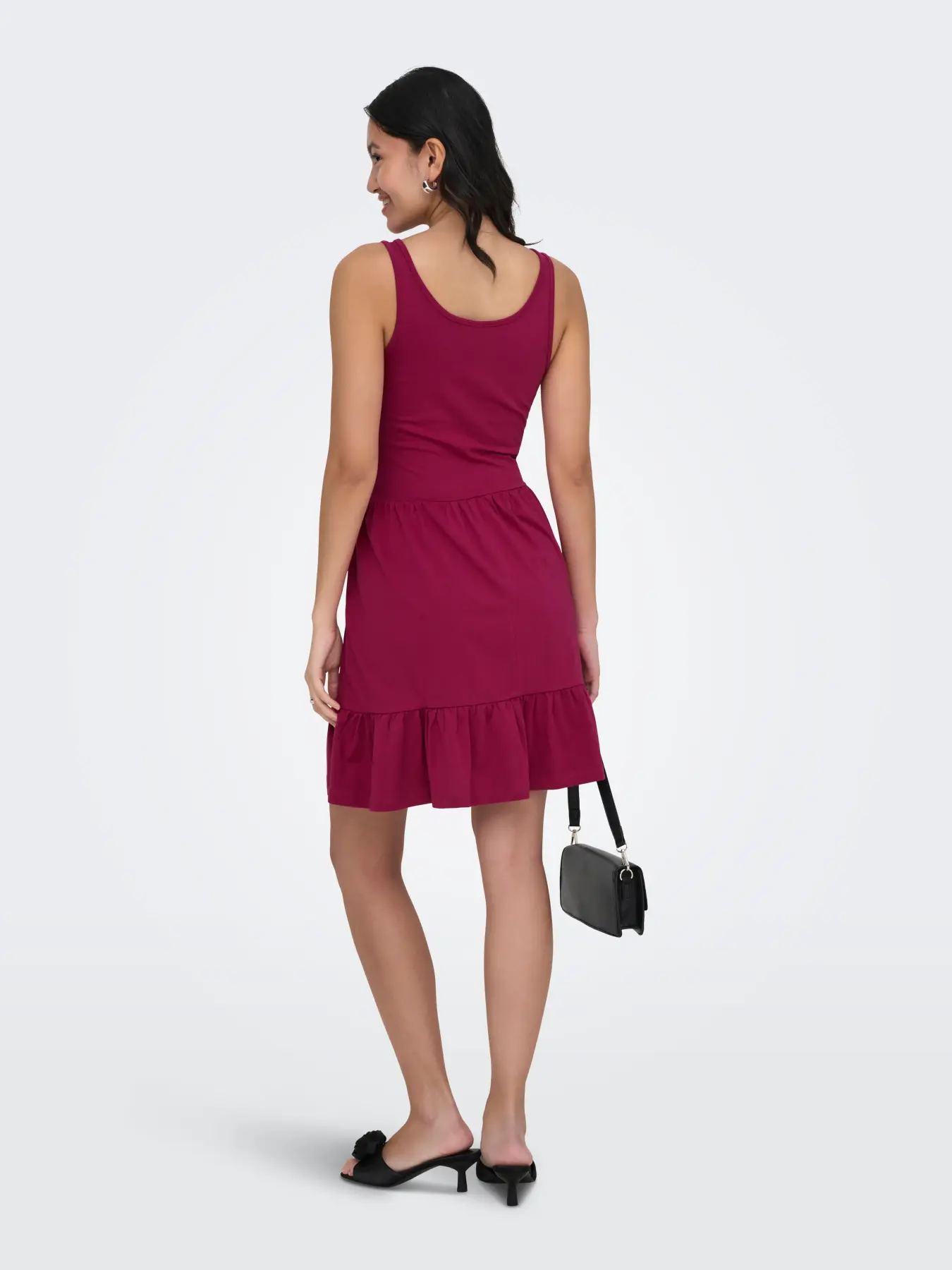 Vestido BLOOM Only Sangria 3