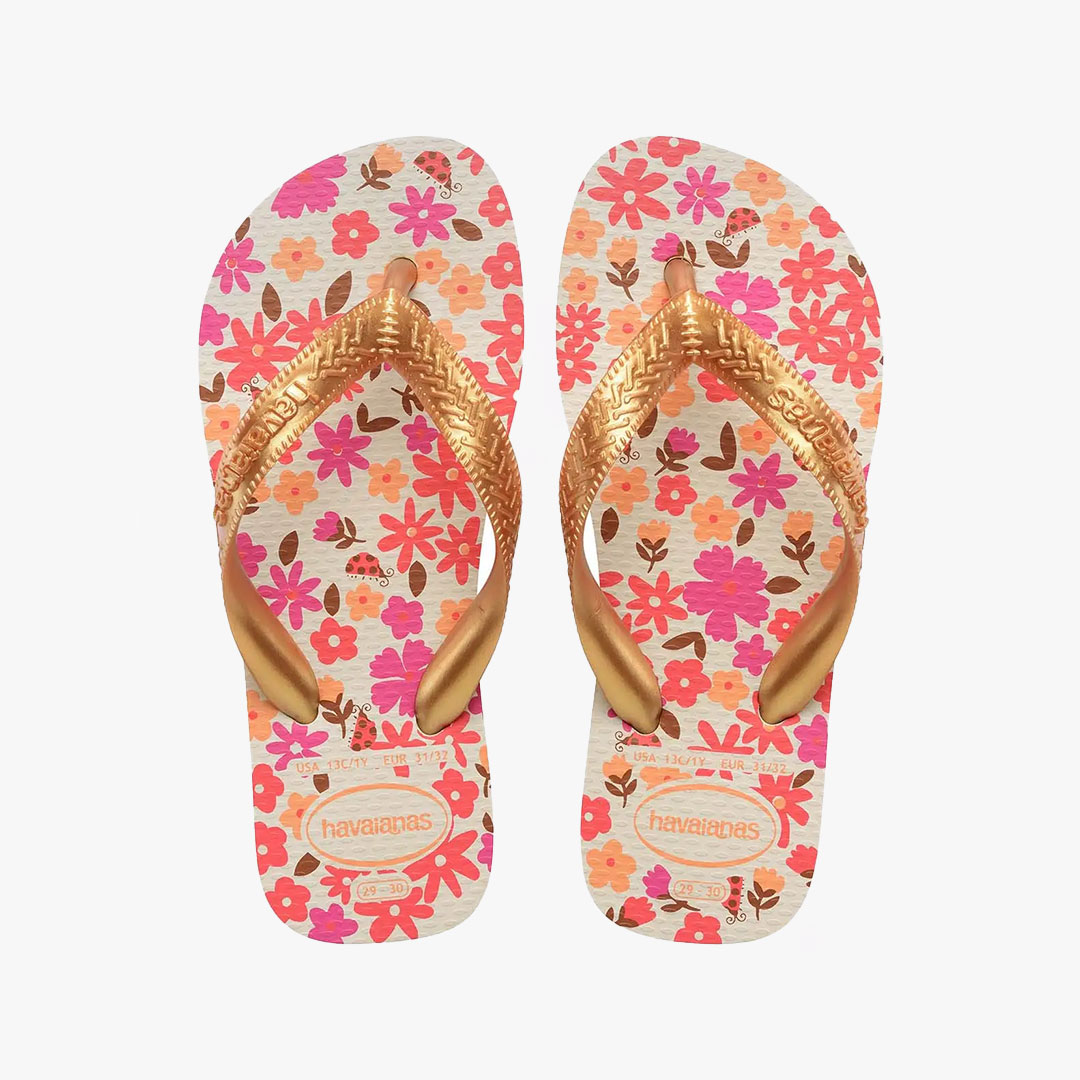 Chinelos FLORES Havaianas Golden