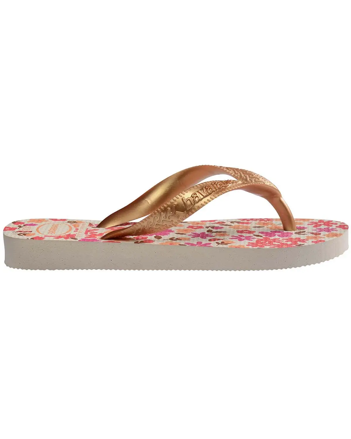 Chinelos FLORES Havaianas Beige 2