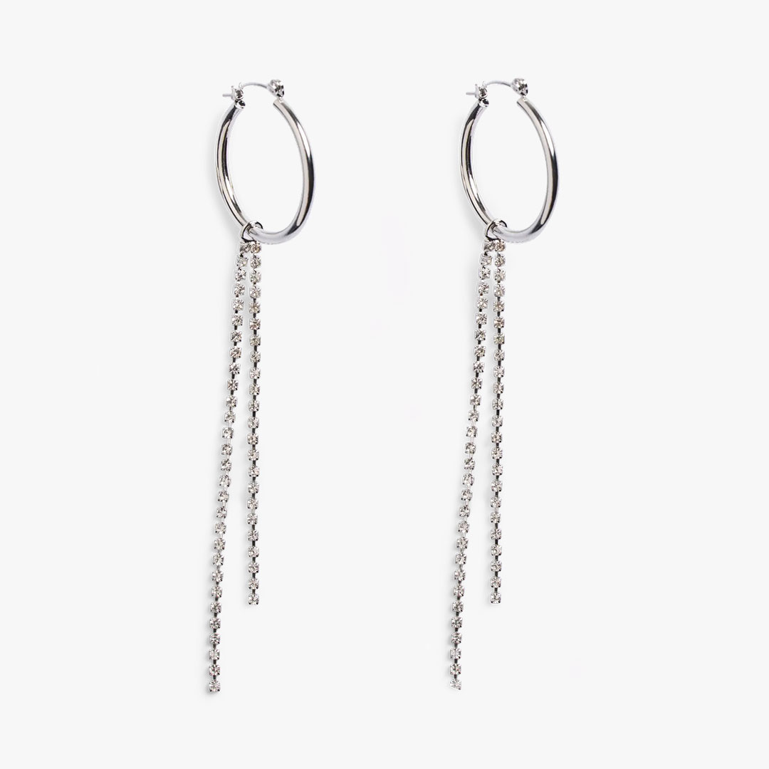 Brincos NILLY Pieces Silver 0