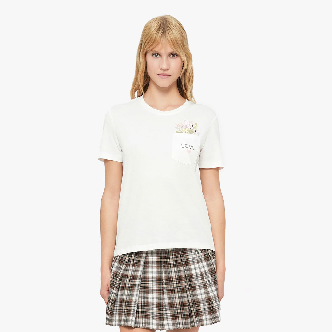 T-shirt POLLY Only Cloud Dancer