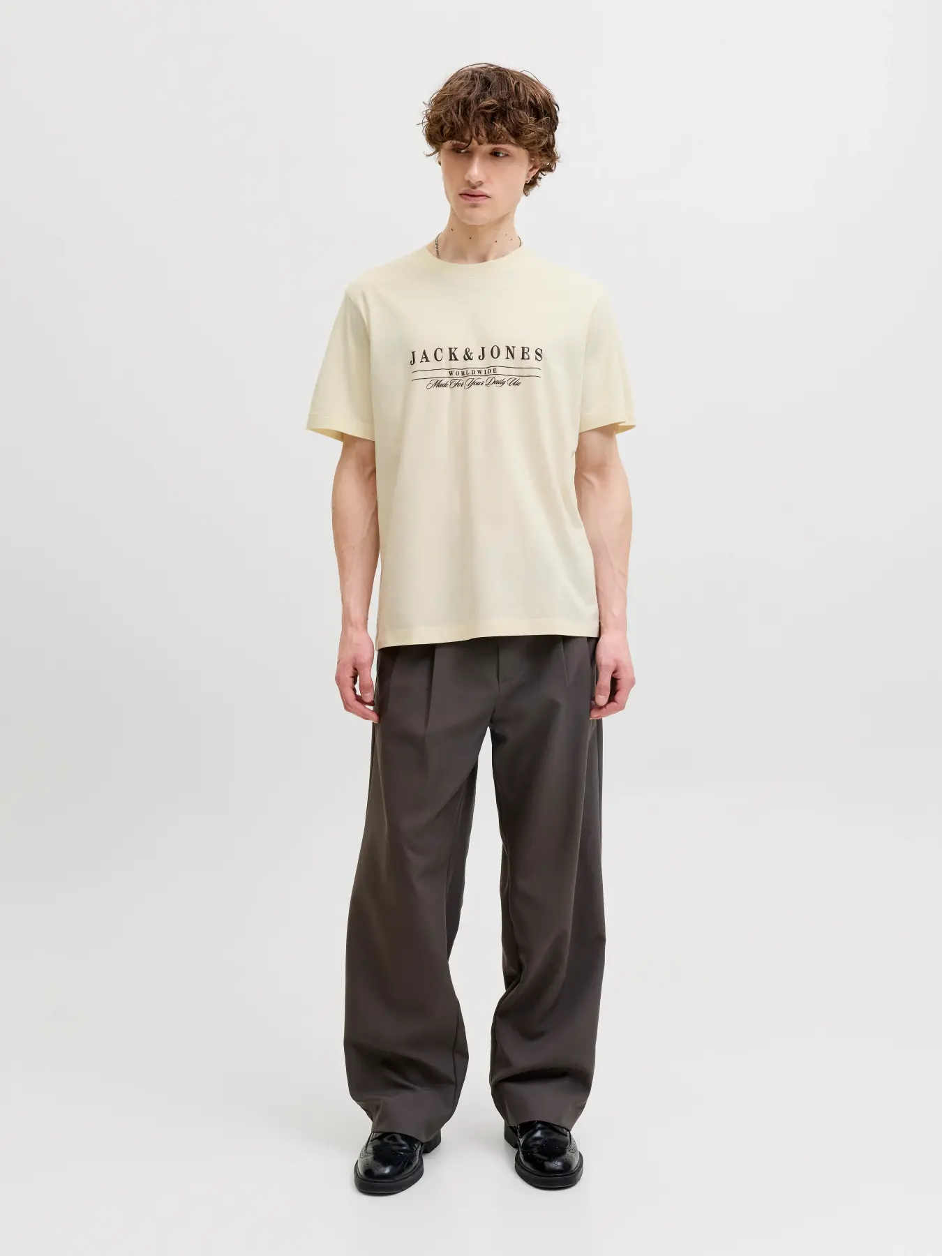 T-shirt SAVONA Jack&amp;Jones Antique White 4