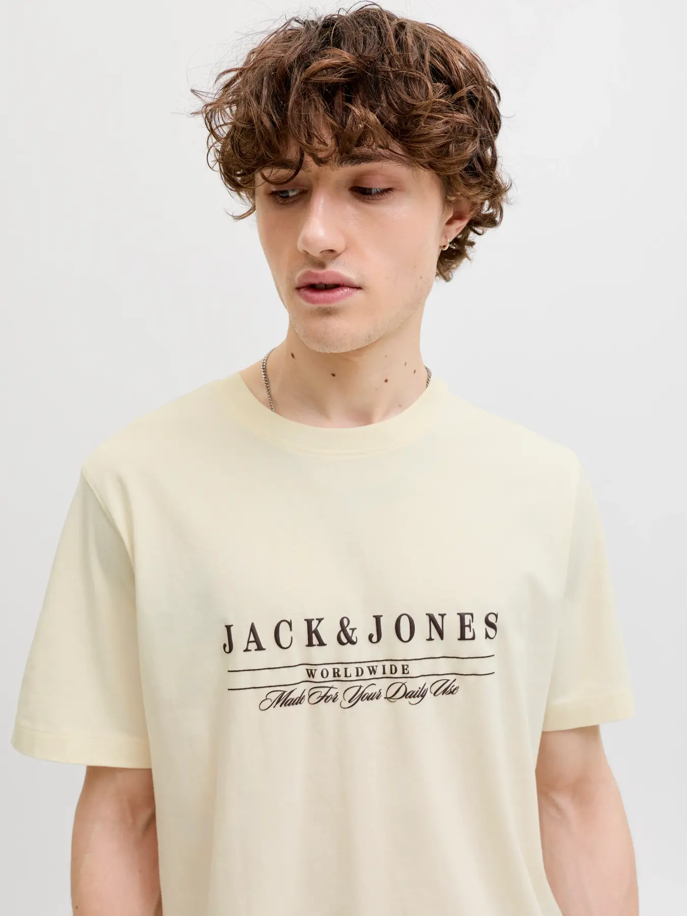 T-shirt SAVONA Jack&amp;Jones Antique White 3