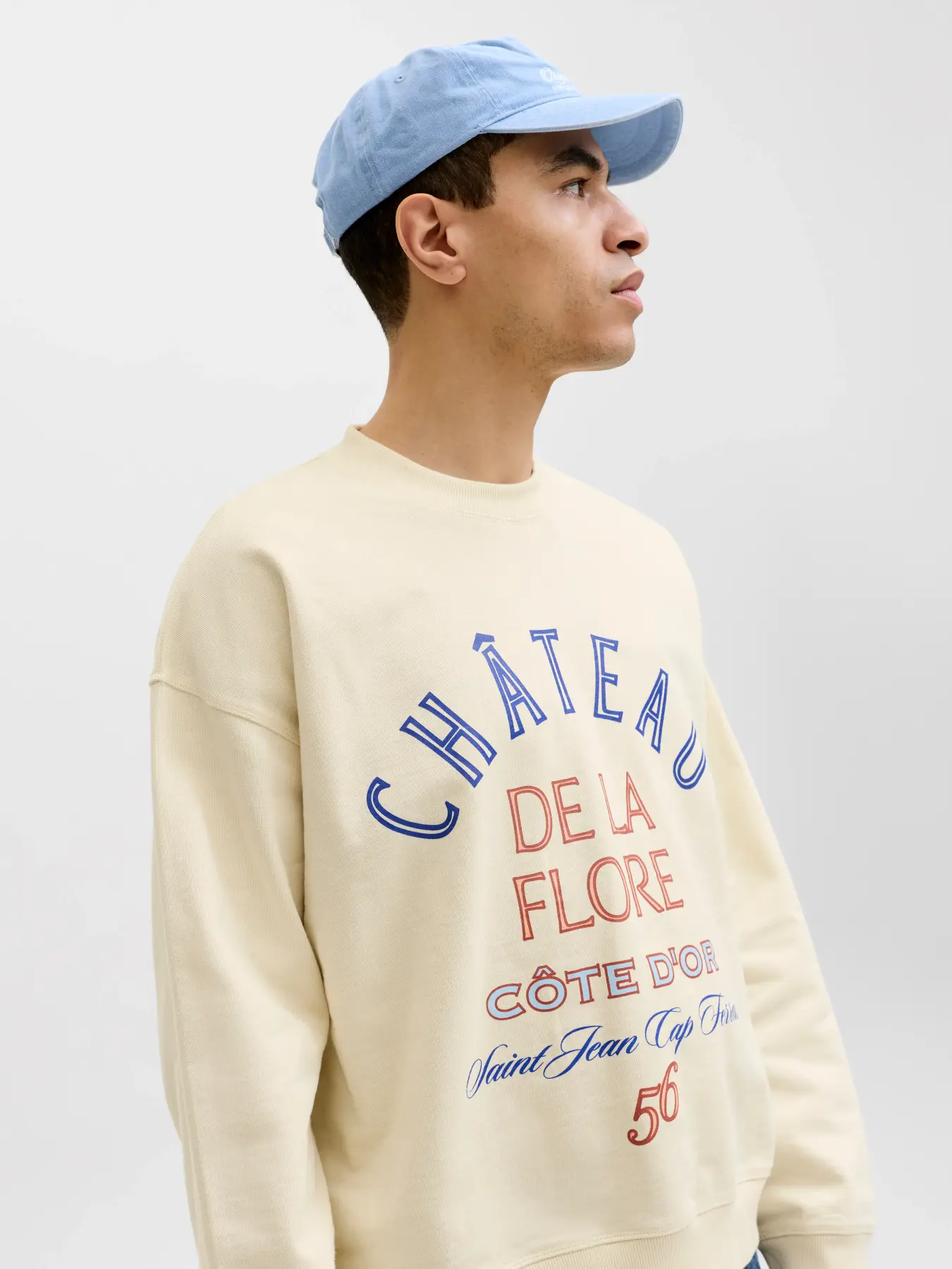 Sweatshirt MENTON Jack&Jones Antique White 2
