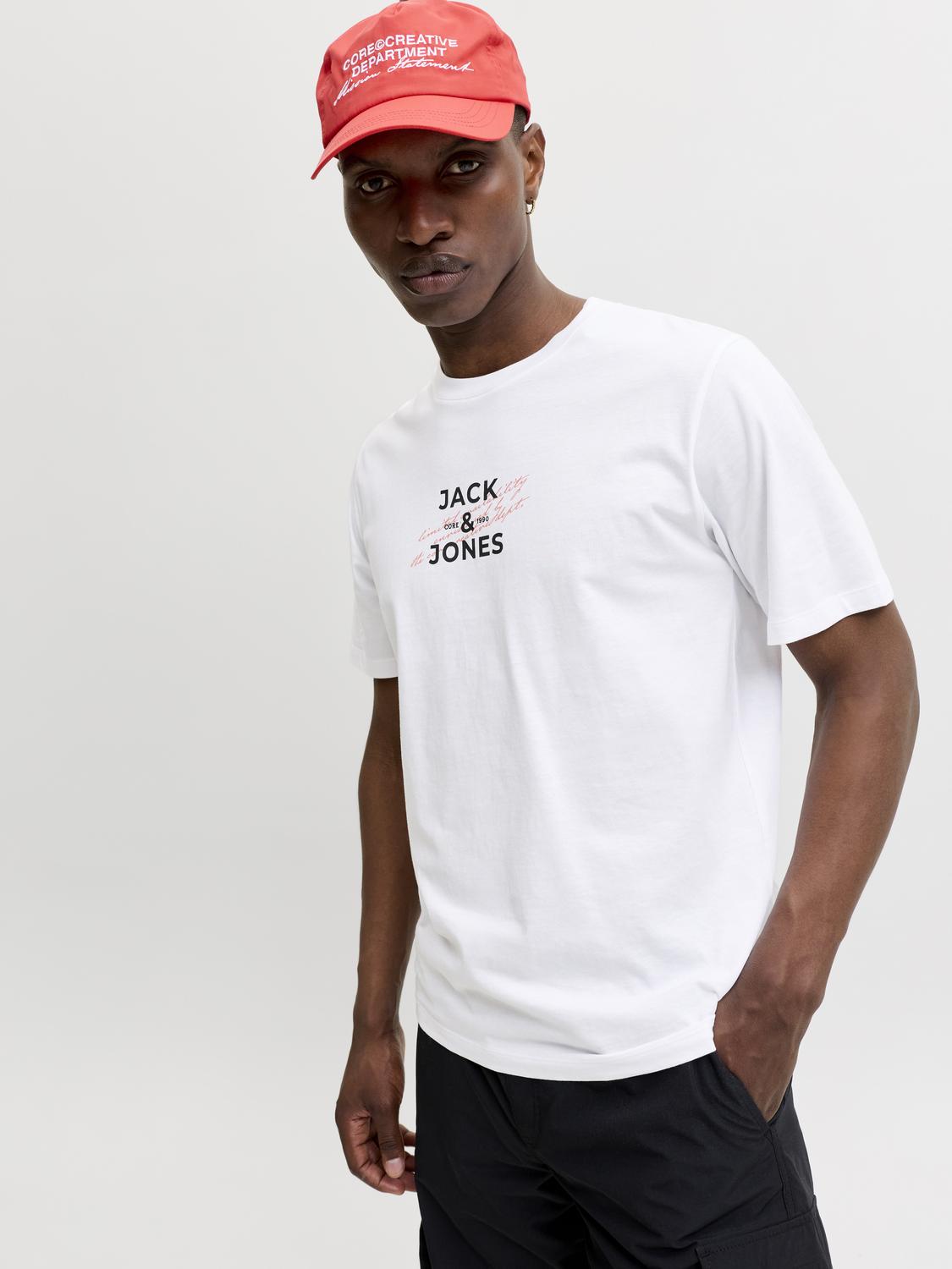 T-shirt ETERNA Jack&Jones Bright White 1